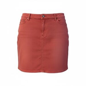 L.L. Bean Favorite Fit Denim Skirt Size 20 Regular washed Red ItemID 292221